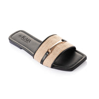 Rattan Leather Slipper