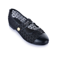 Buckle-strap ballerinas
