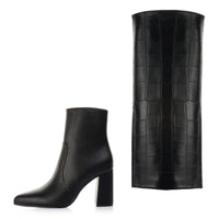 Two-in-One Embossed Boot