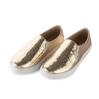 Metallic Scaled Slip-ons