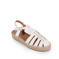Caged leather sandals