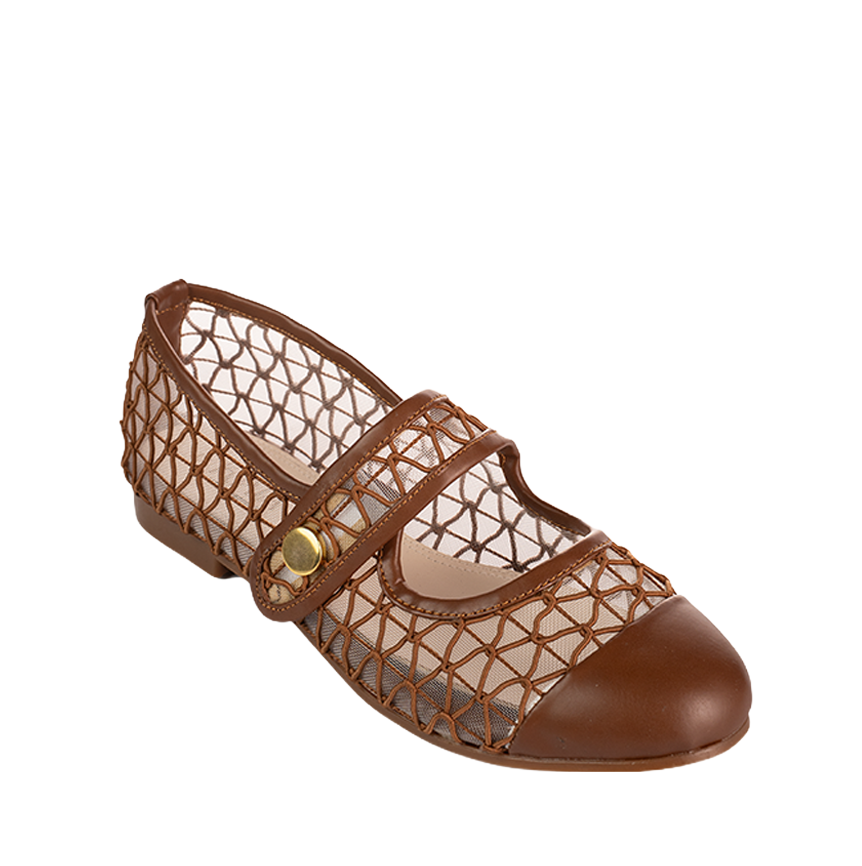 Buckle-strap ballerinas