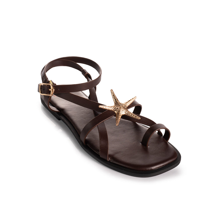 Starfish Strappy Flat Sandals