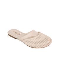 Leather Bind Mesh mules