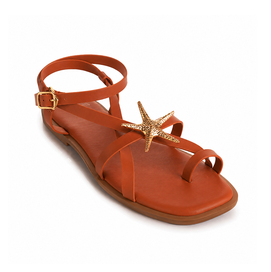 Starfish Strappy Flat Sandals