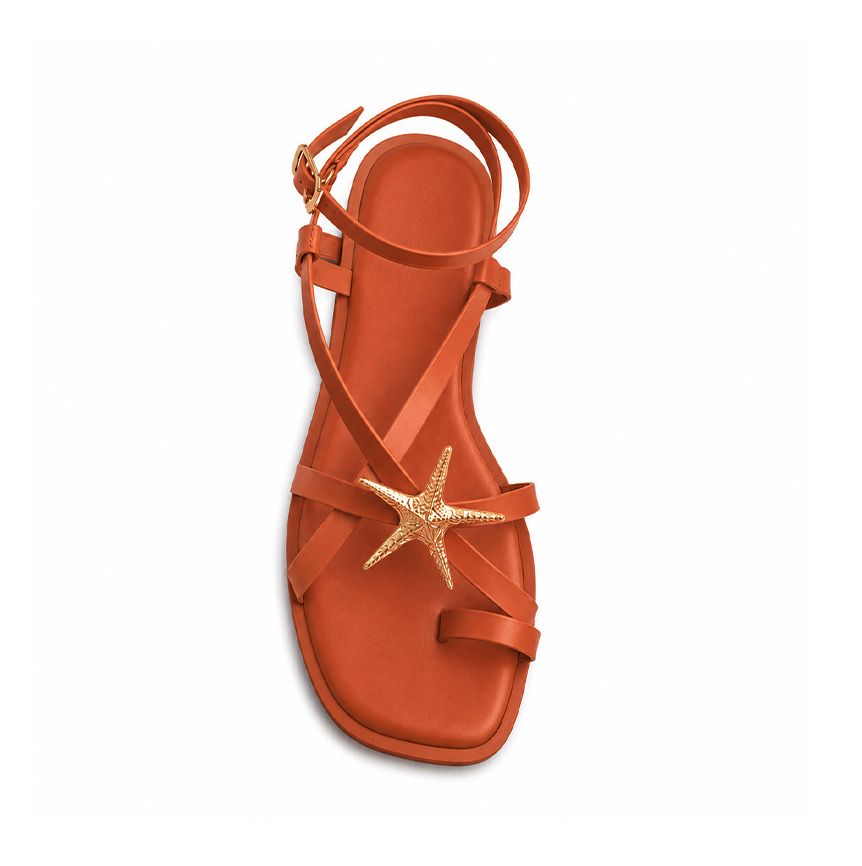 Starfish Strappy Flat Sandals