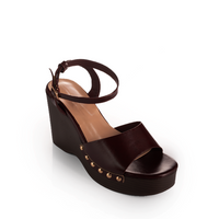 Studded Platform Wedge Sandals