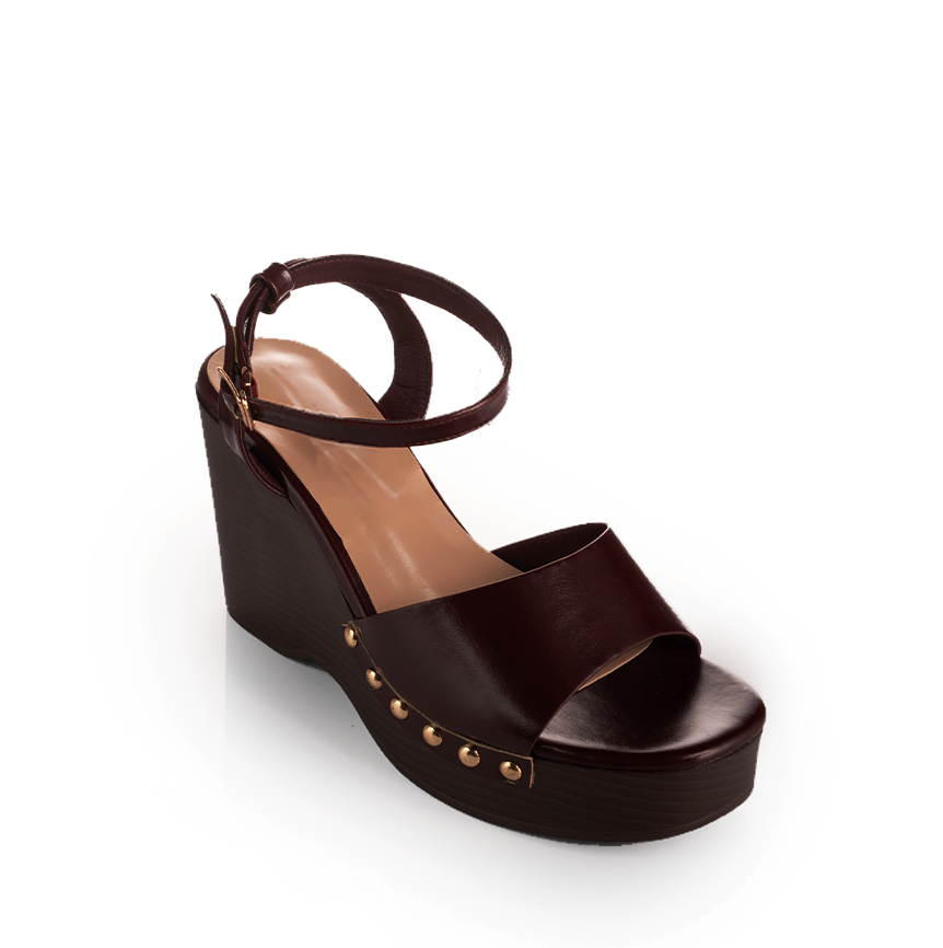 Studded Platform Wedge Sandals