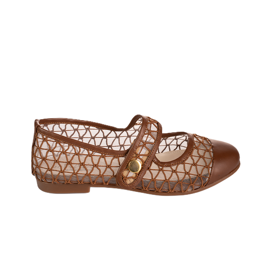 Buckle-strap ballerinas