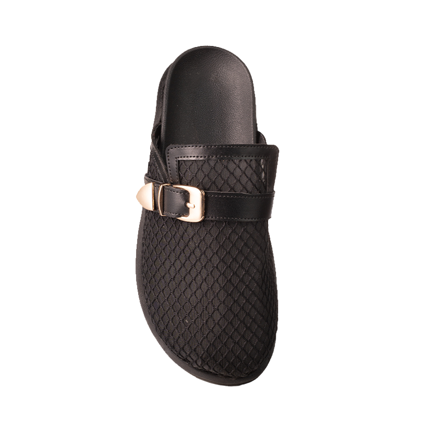 Leather Bind Mesh mules