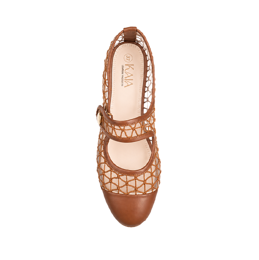 Buckle-strap ballerinas