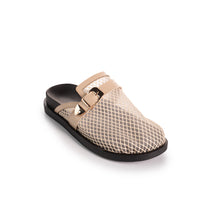 Leather Bind Mesh mules