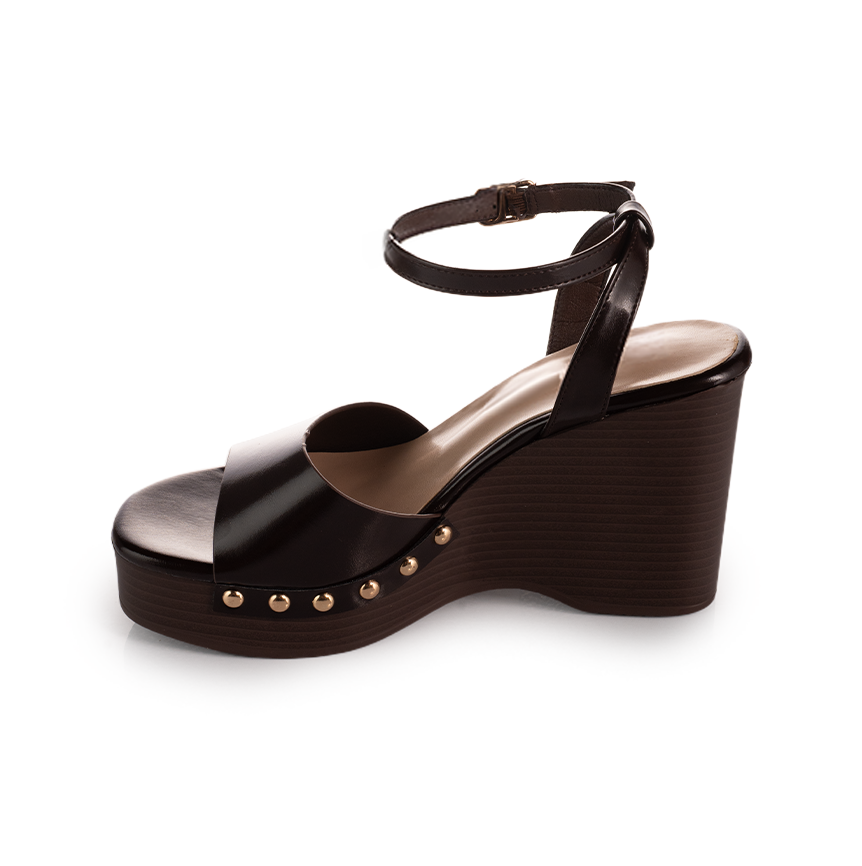 Studded Platform Wedge Sandals
