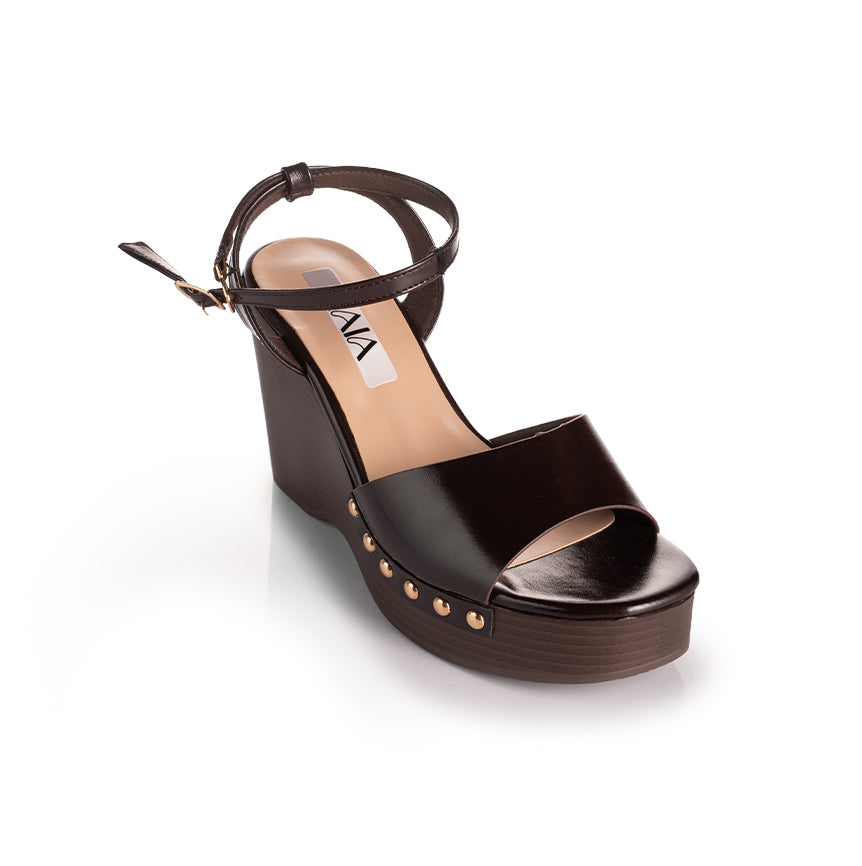 Studded Platform Wedge Sandals