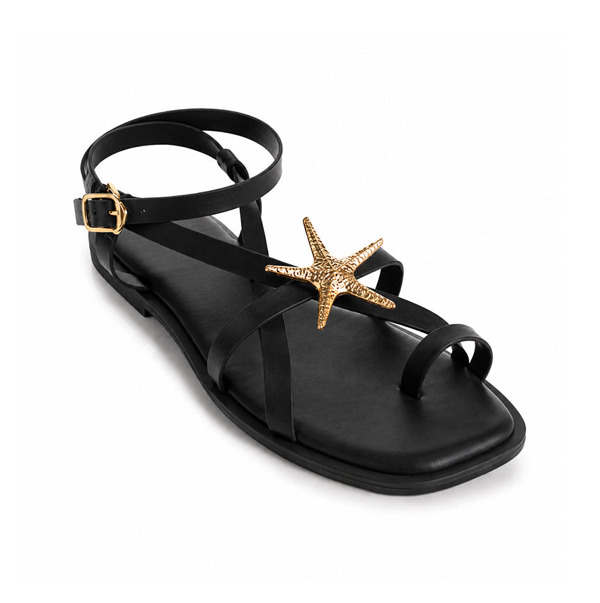 Starfish Strappy Flat Sandals