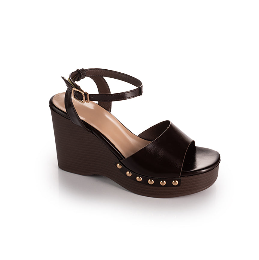Studded Platform Wedge Sandals
