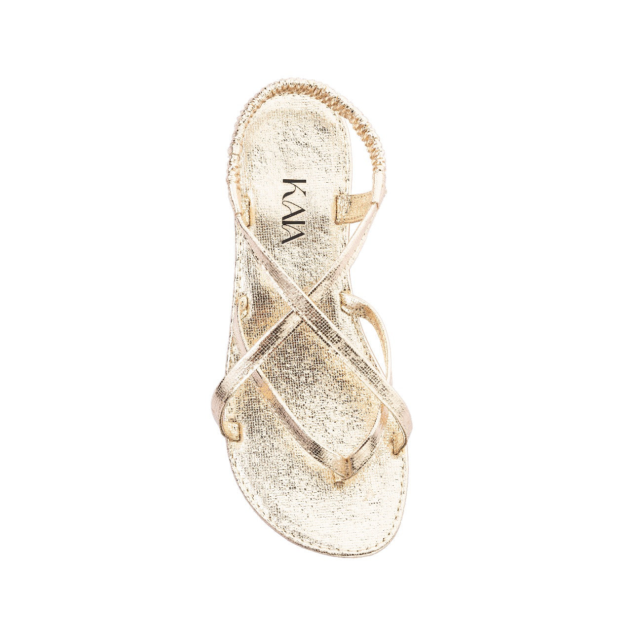 Metallic Ankle-Strap Sandals