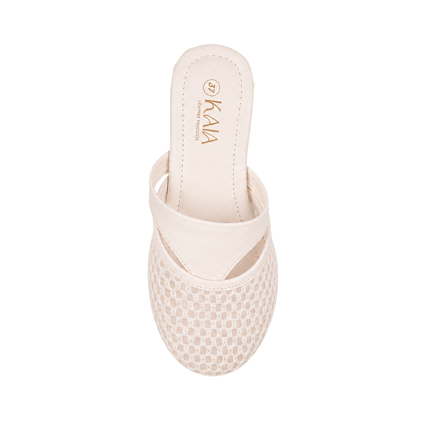 Leather Bind Mesh mules