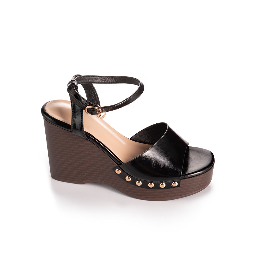 Studded Platform Wedge Sandals