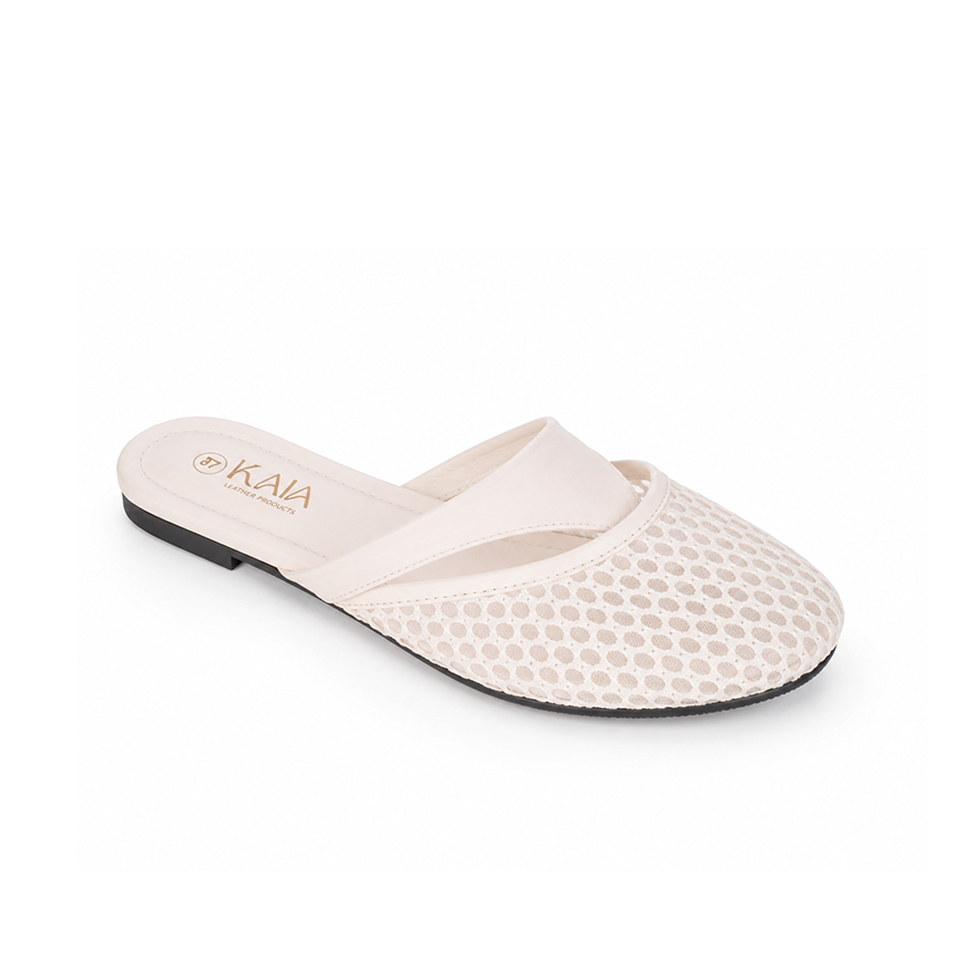 Leather Bind Mesh mules