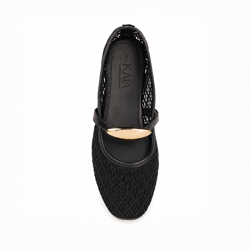 Metallic Pebble Mesh Flat