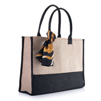 Two Toned Bag With Scarf