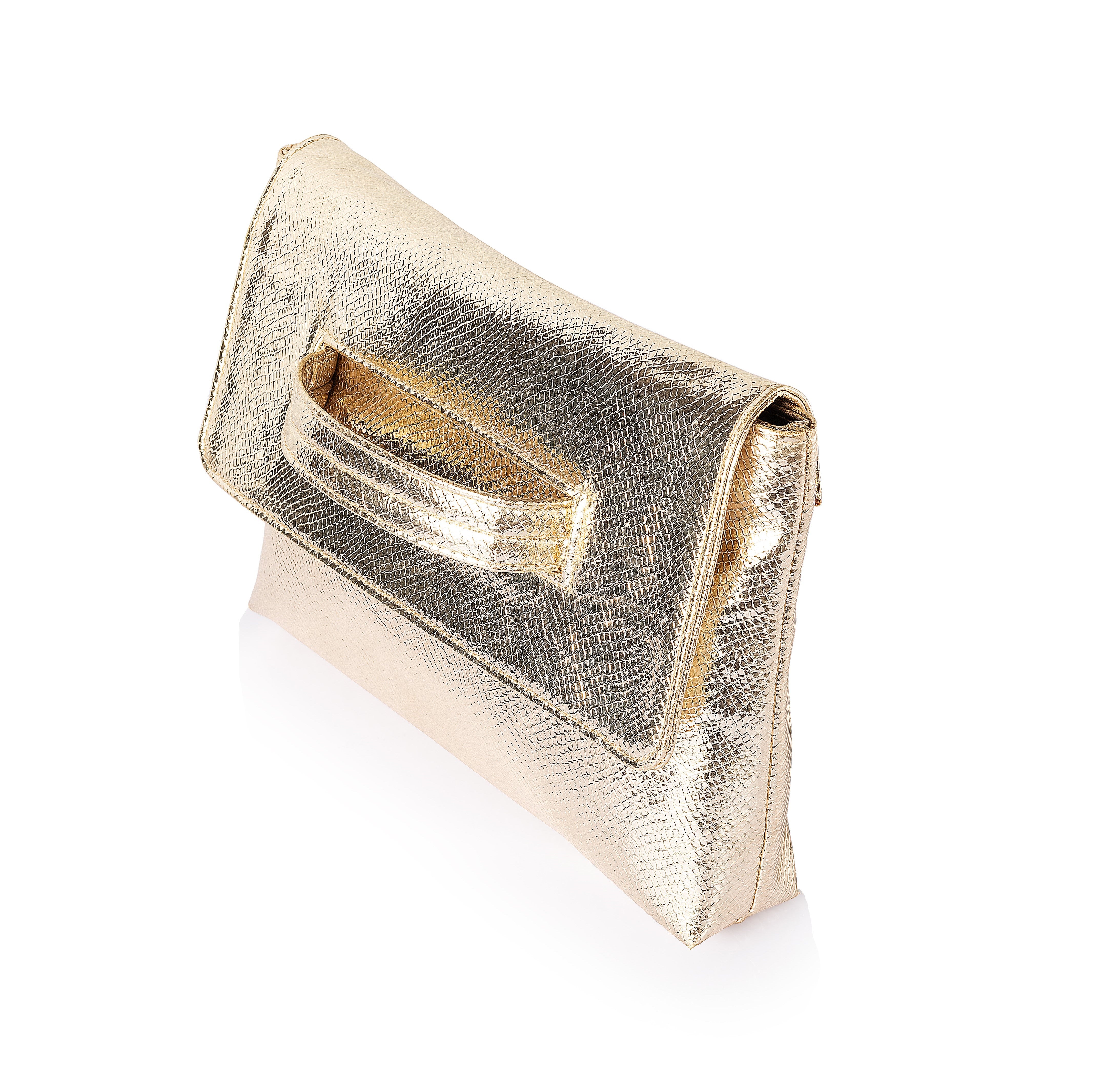 Metallic Handled Clutch