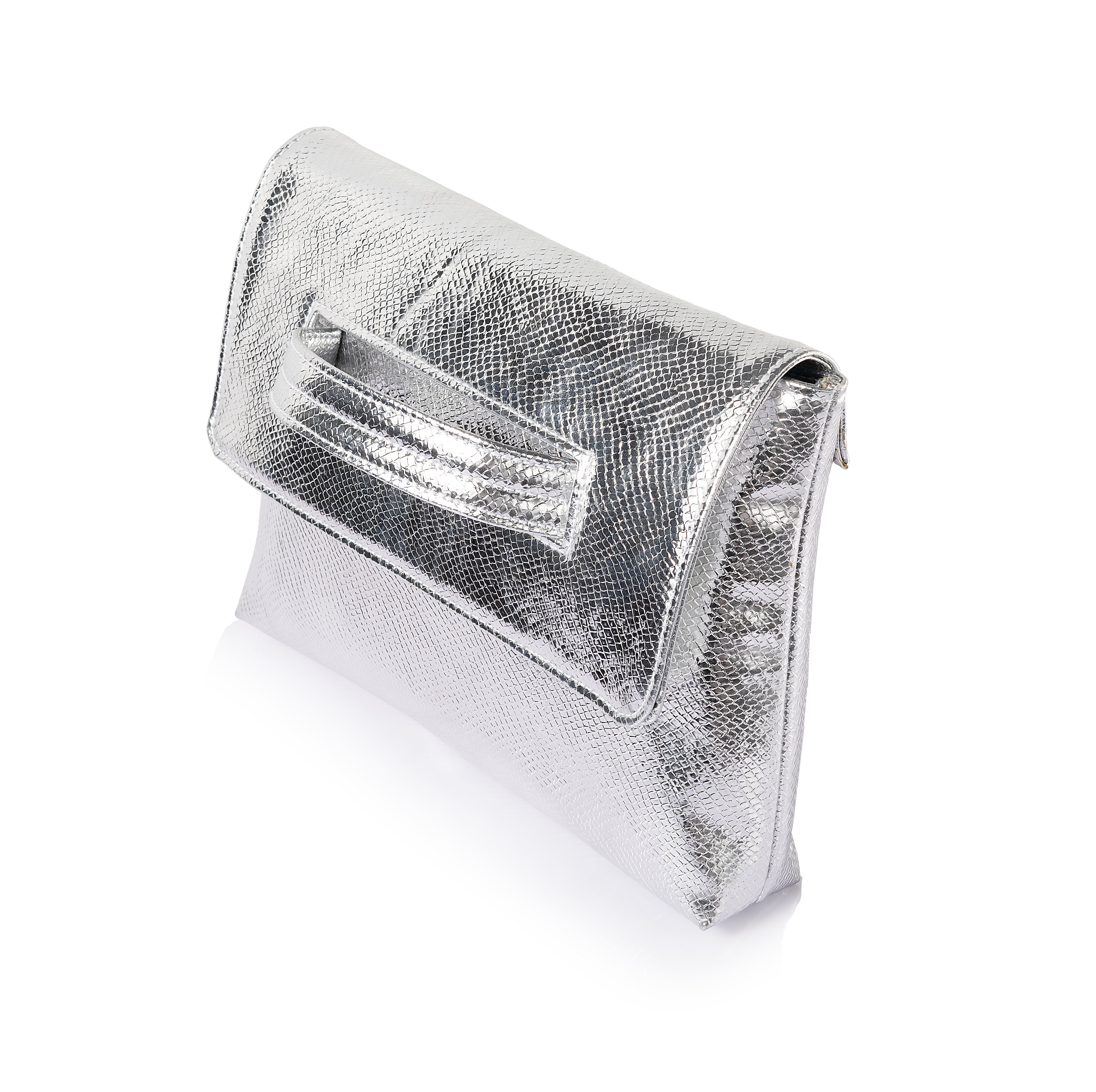 Metallic Handled Clutch