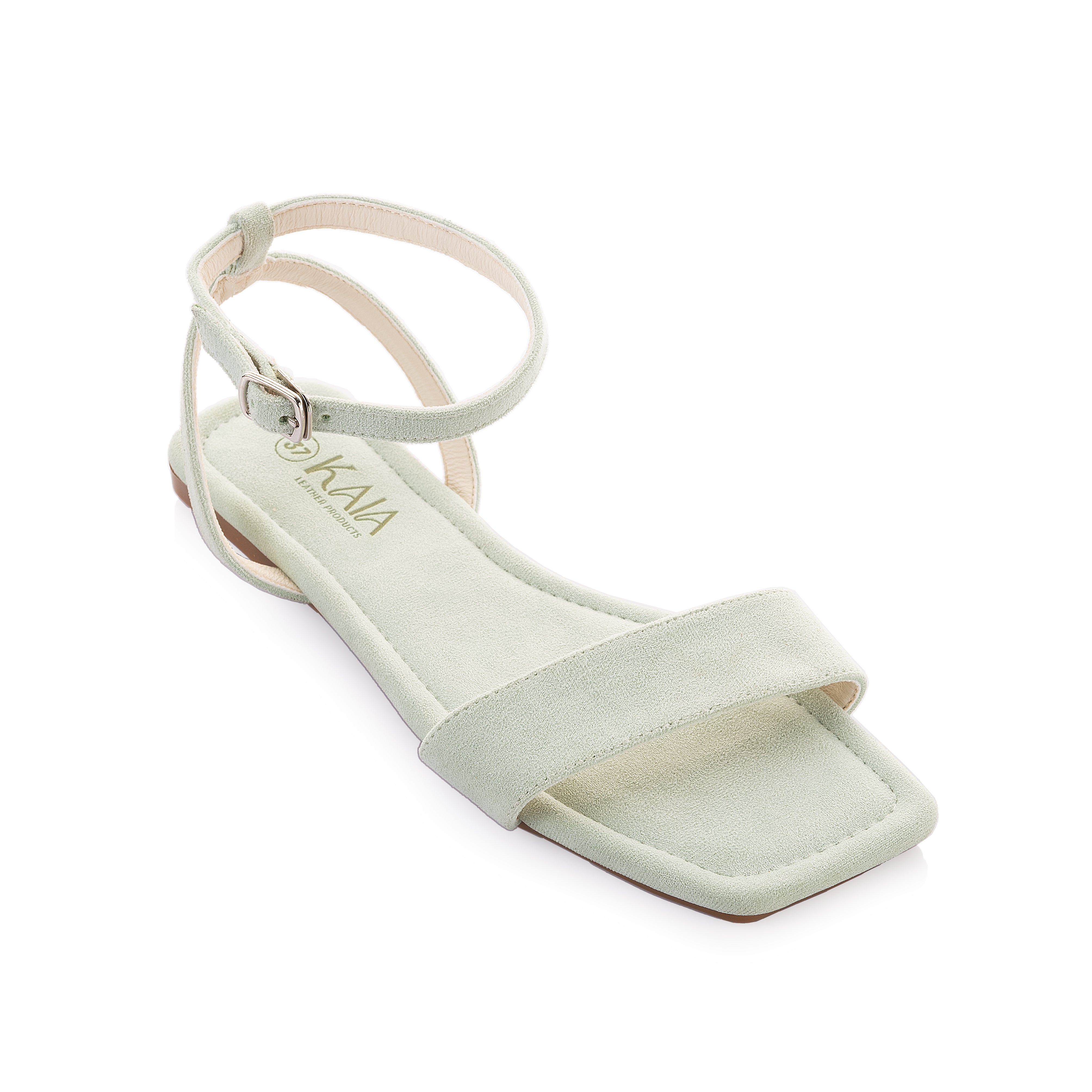 Suede Ankle Strap Sandal