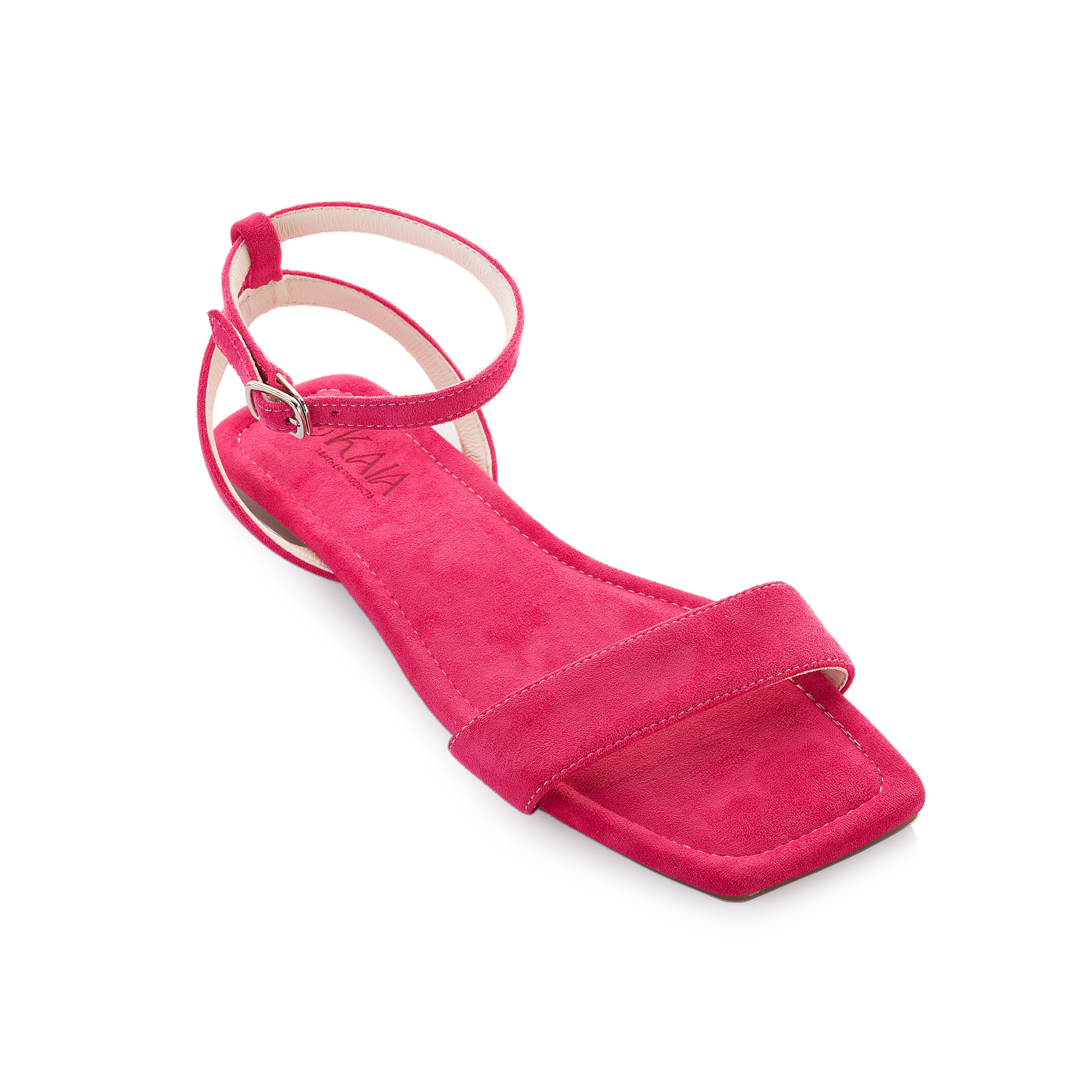 Suede Ankle Strap Sandal