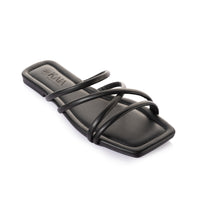 Strappy Square Toe Slipper