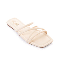 Strappy Square Toe Slipper