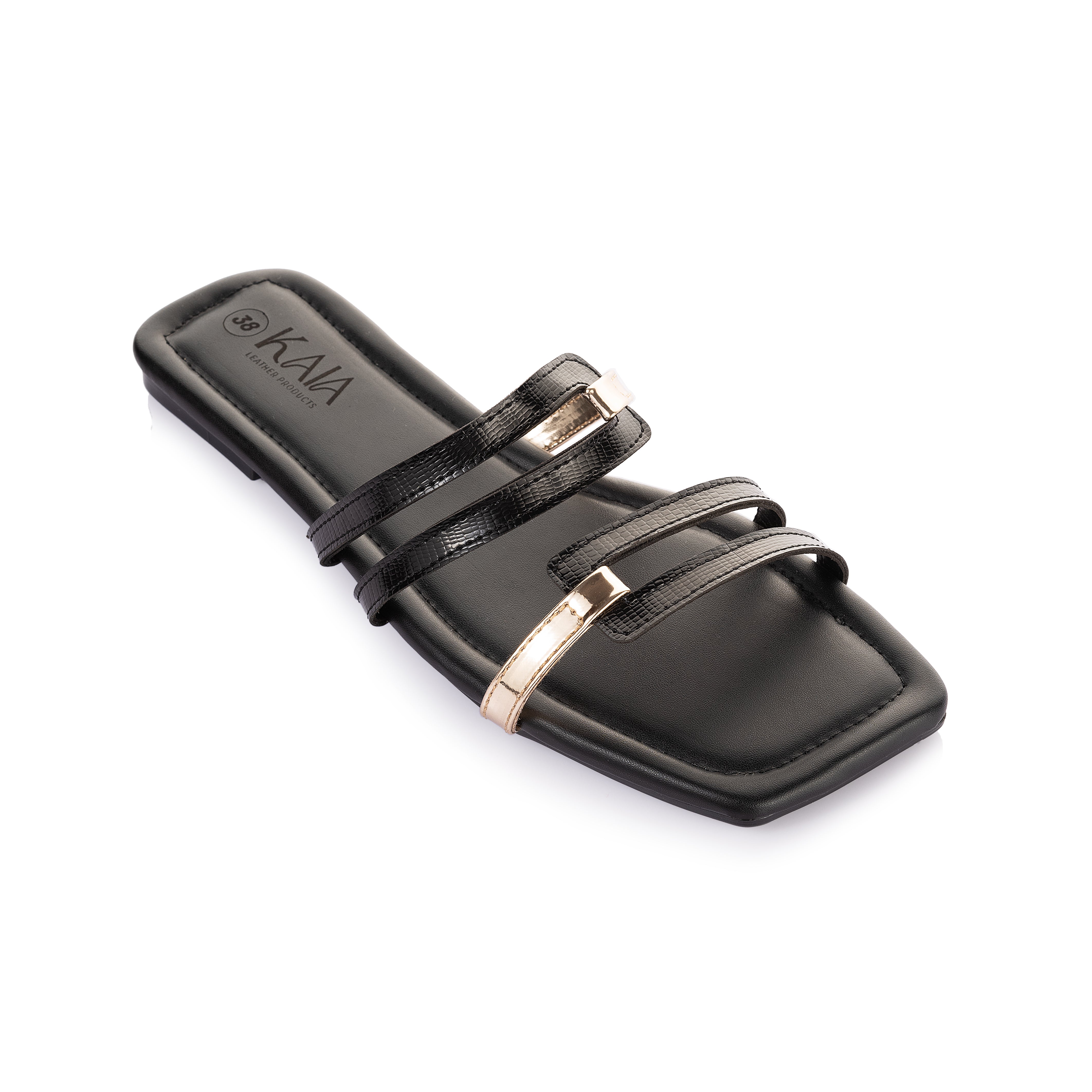 Metallic Multi-Strap Slides