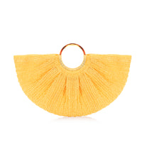 Half-Circle Straw Bag