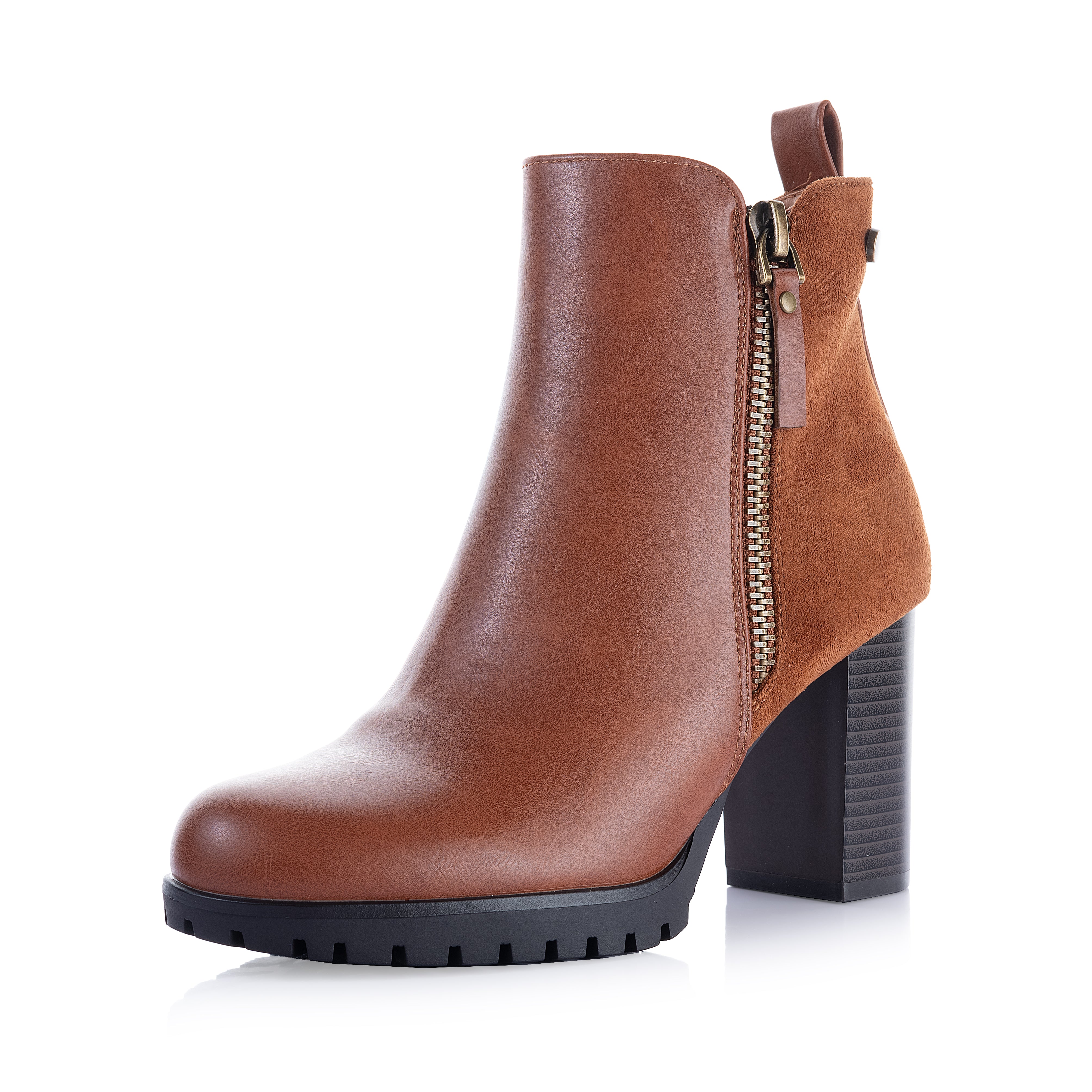 Leather&Suede Ankle Boot