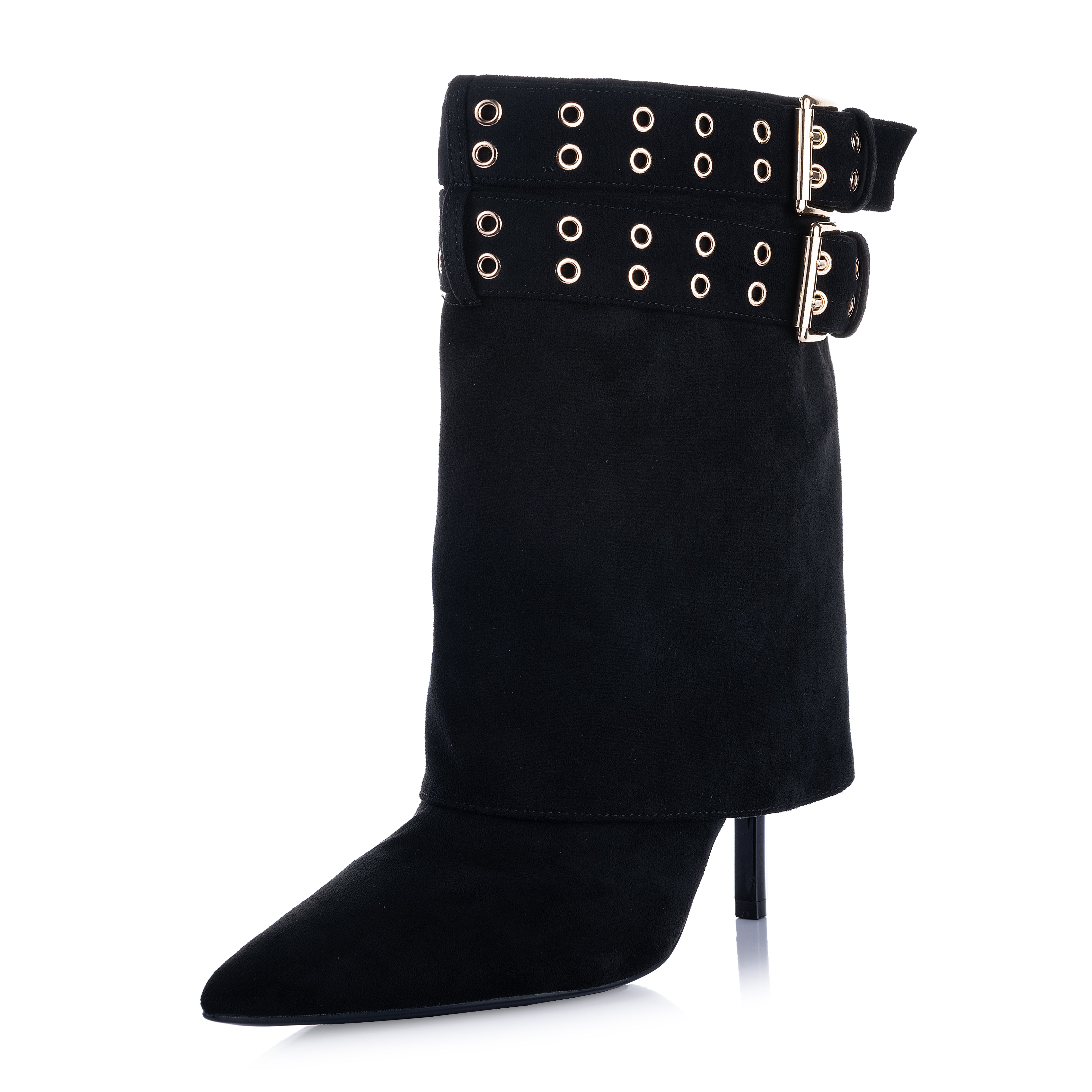 Fold over Stiletto Mid Boots