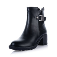 Buckle Biker Ankle Boot