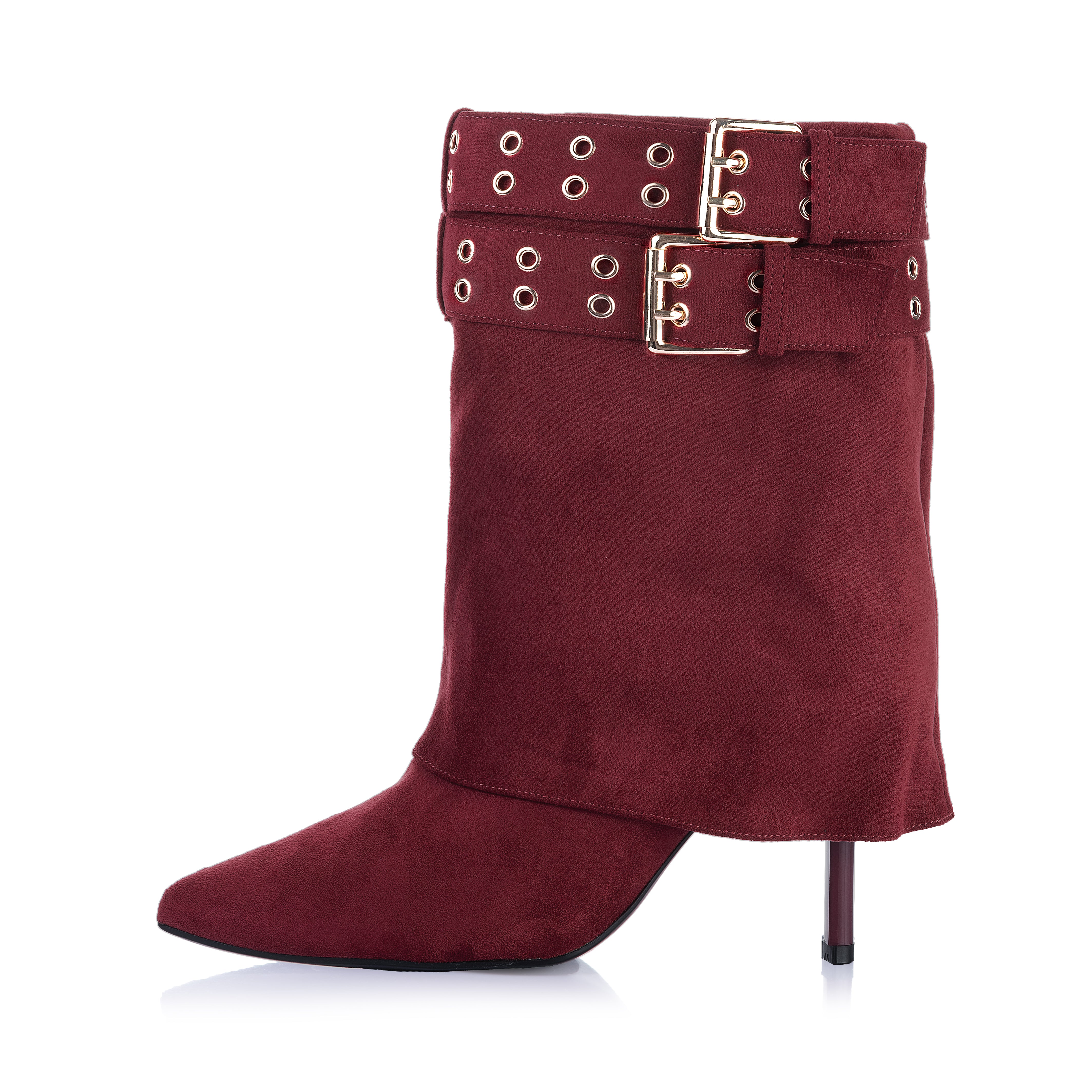 Fold over Stiletto Mid Boots