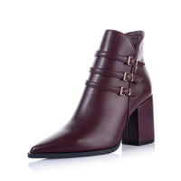Tri-Buckle Ankle Boot