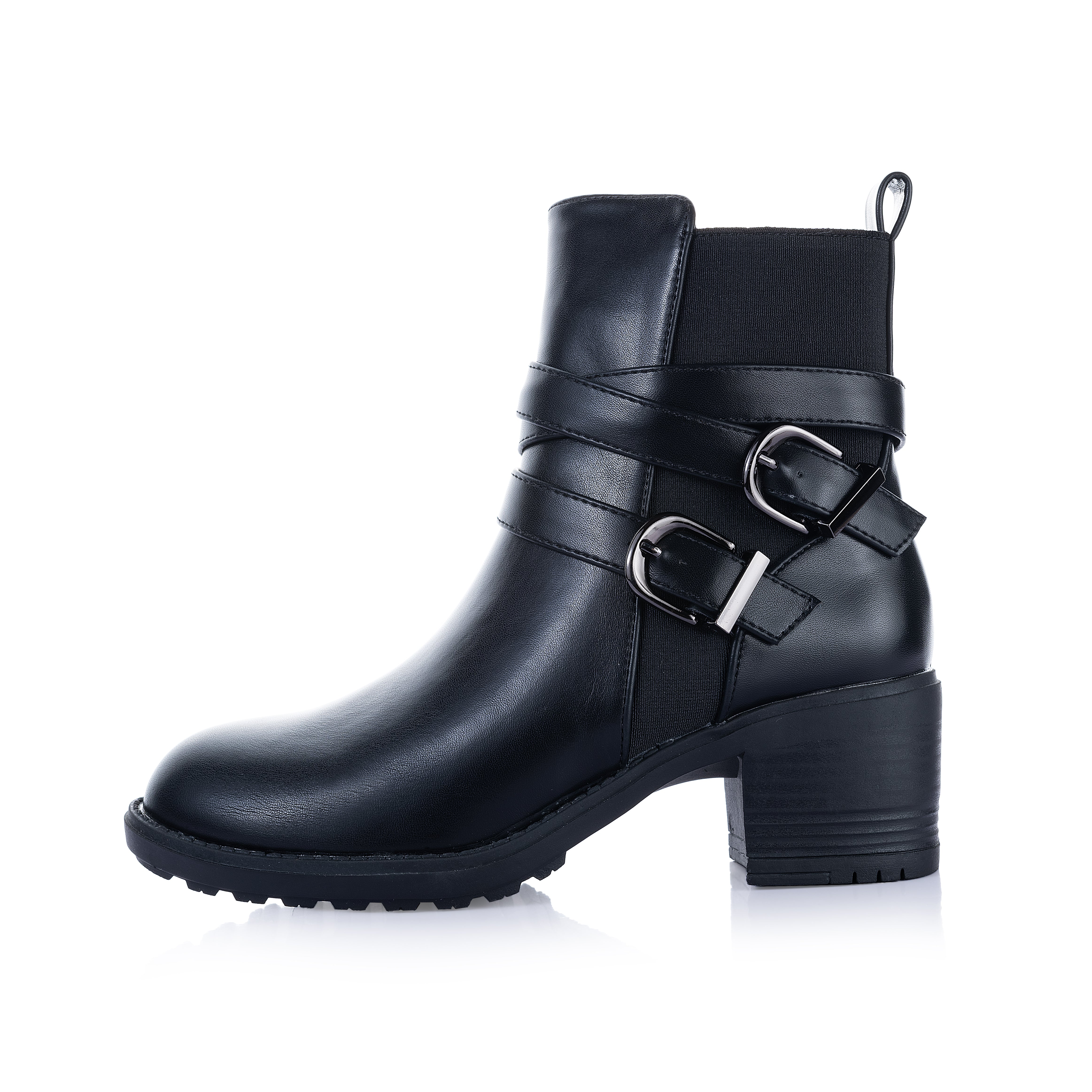Buckle Cross Ankle Boot