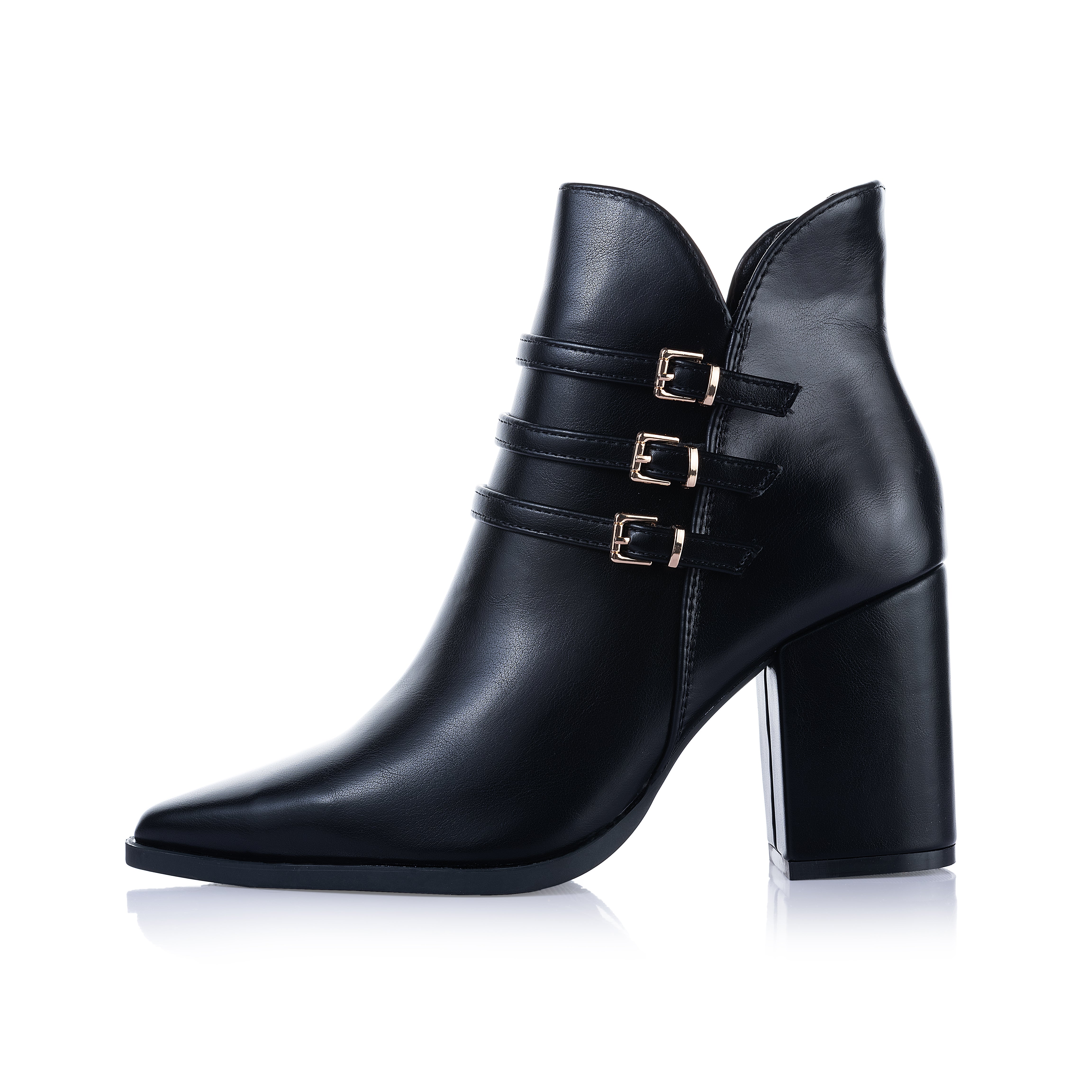 Tri-Buckle Ankle Boot