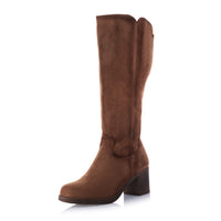 SUEDE WIDE CALF BOOTS