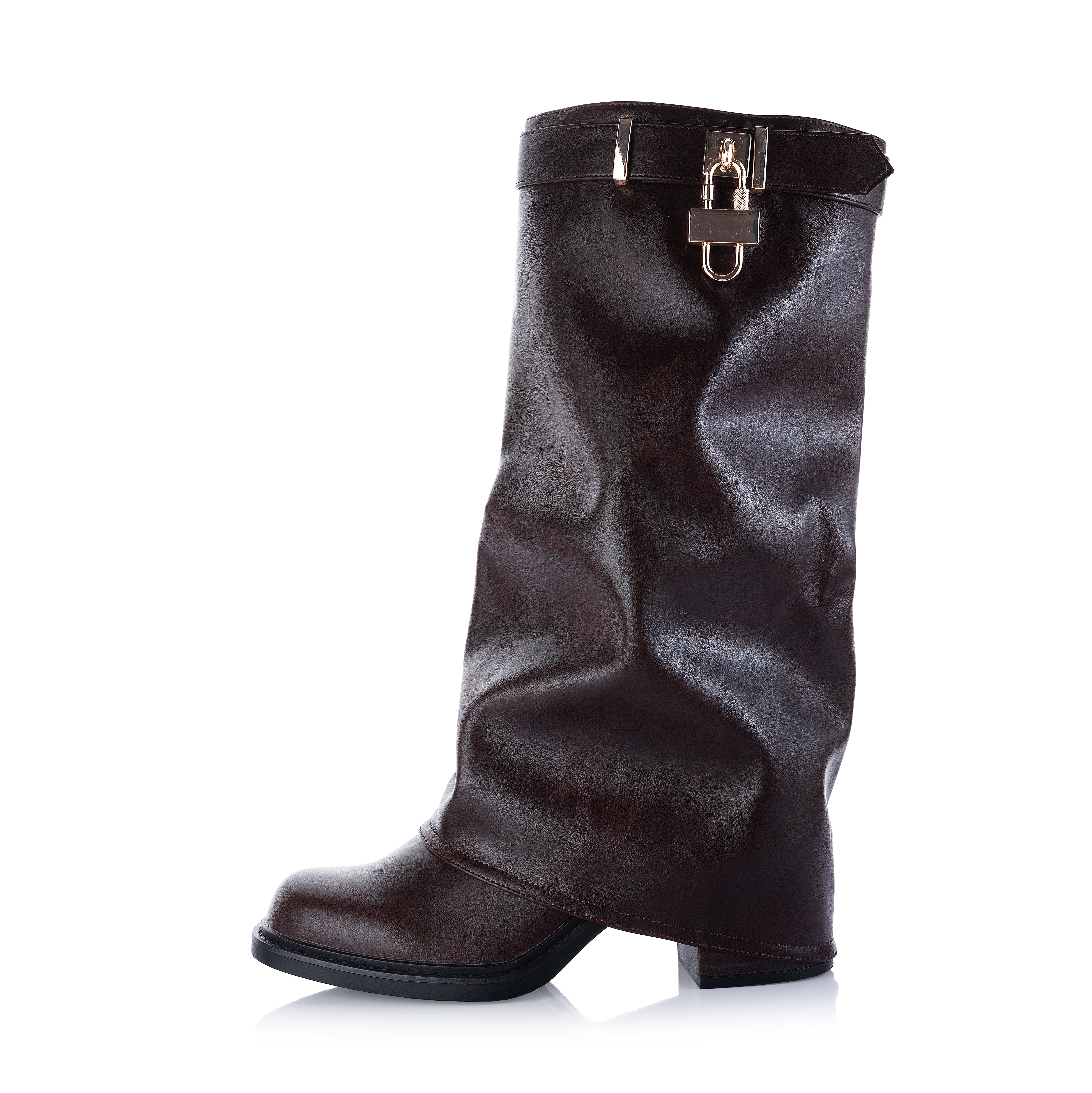 Fold over Knee High Boots