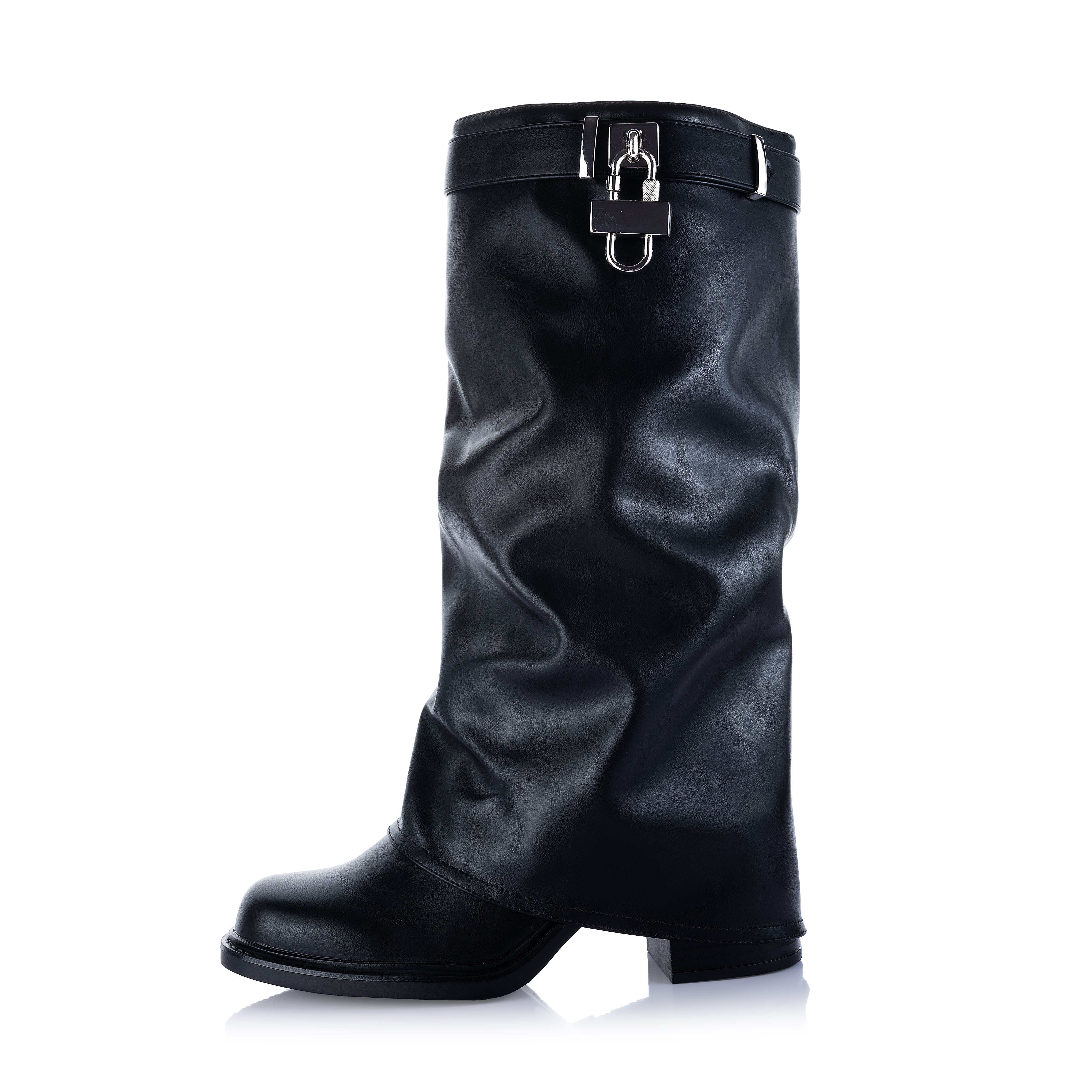 Fold over Knee High Boots