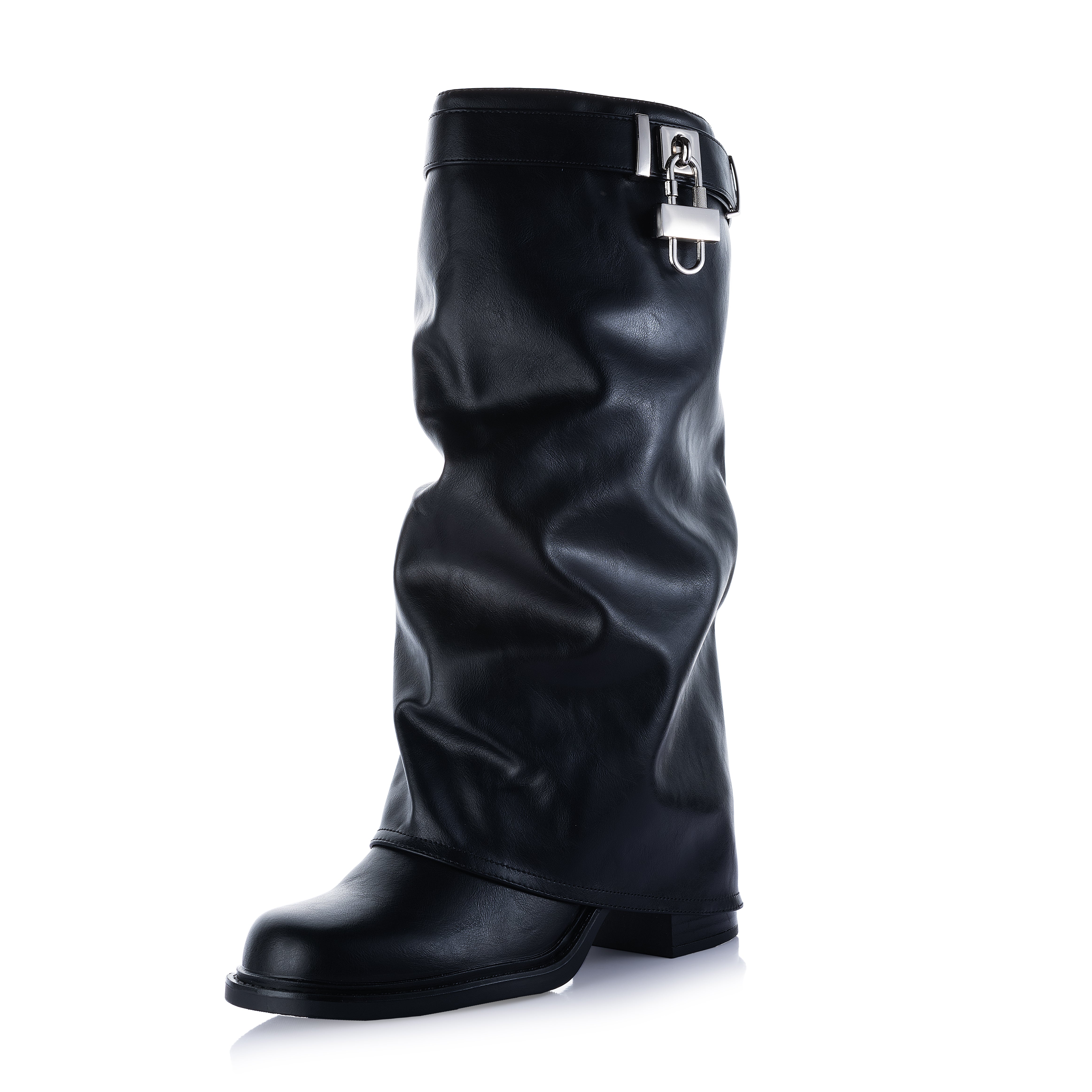 Fold over Knee High Boots