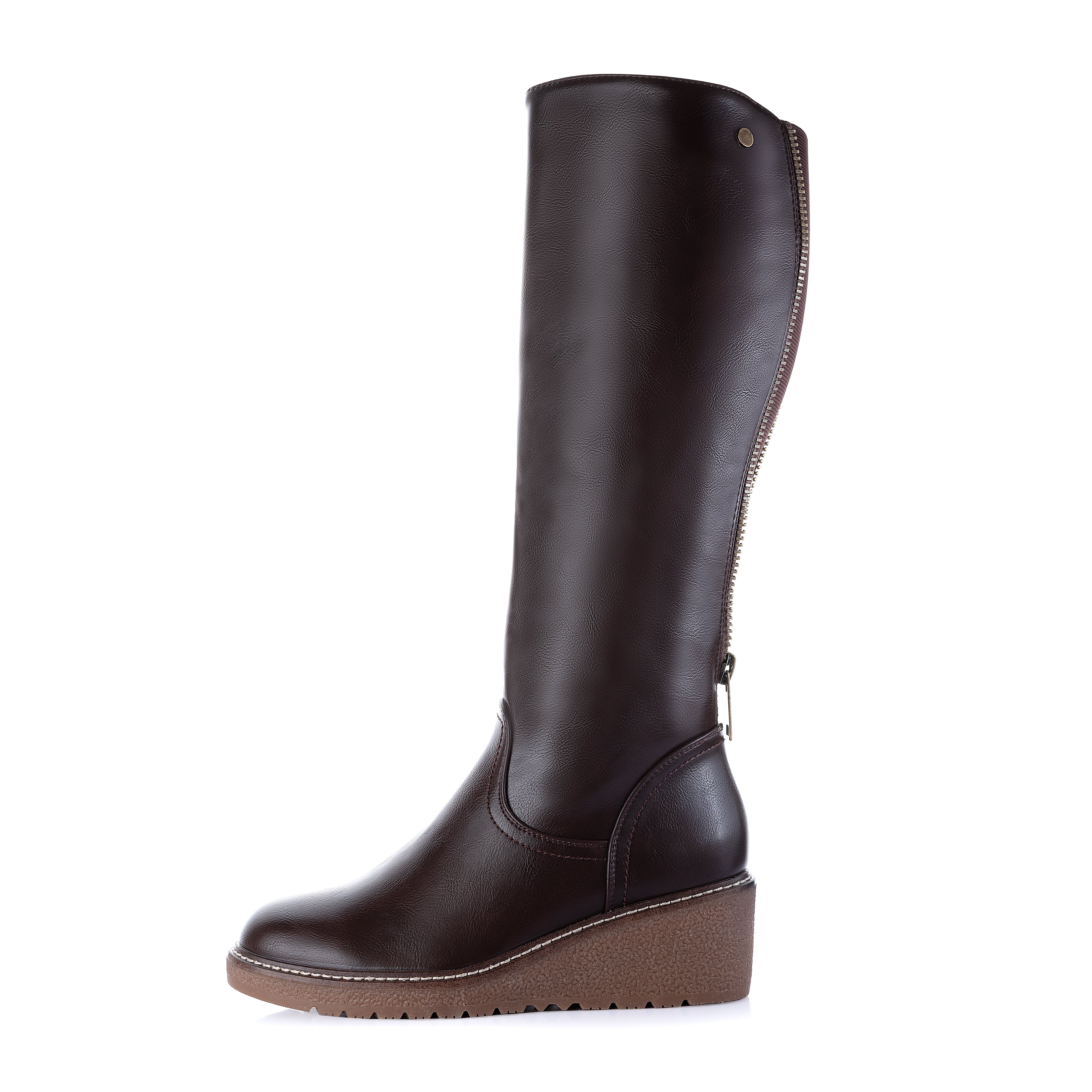 WEDGE CALF-HIGH BOOT