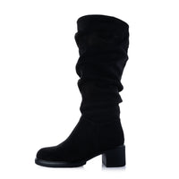 SUEDE SLOUCH BOOTS