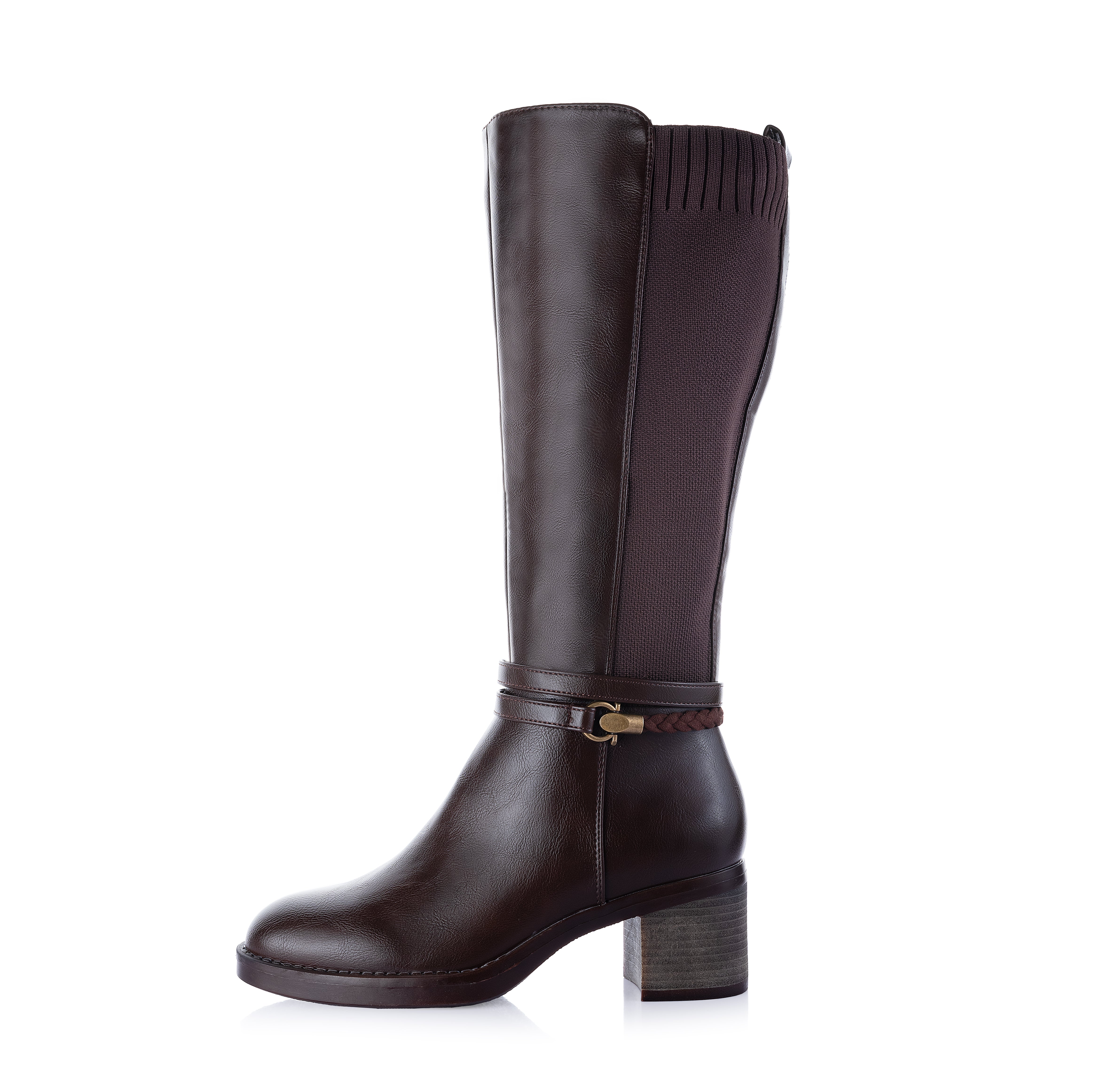 Leather & Stretch Panel Boot