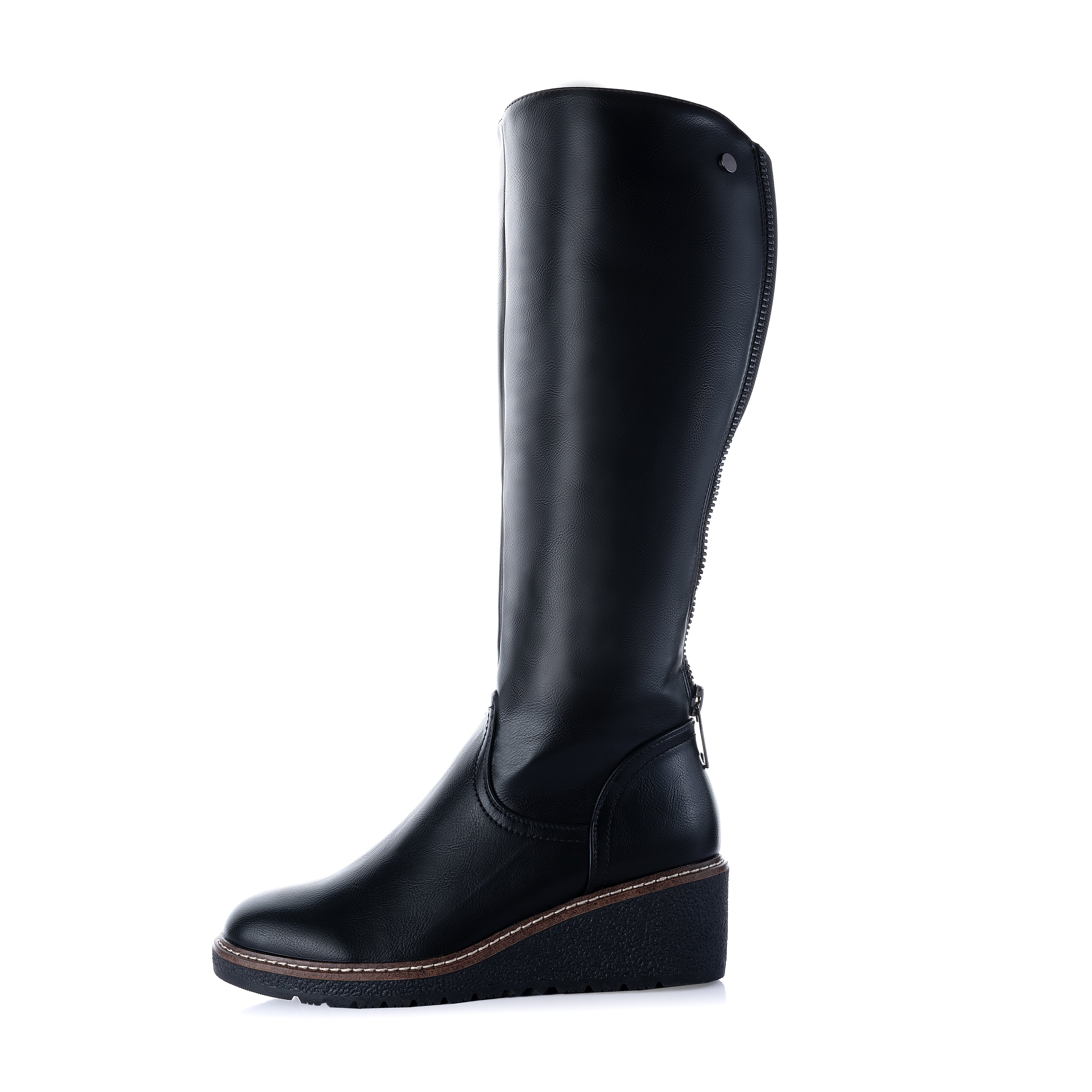 WEDGE CALF-HIGH BOOT