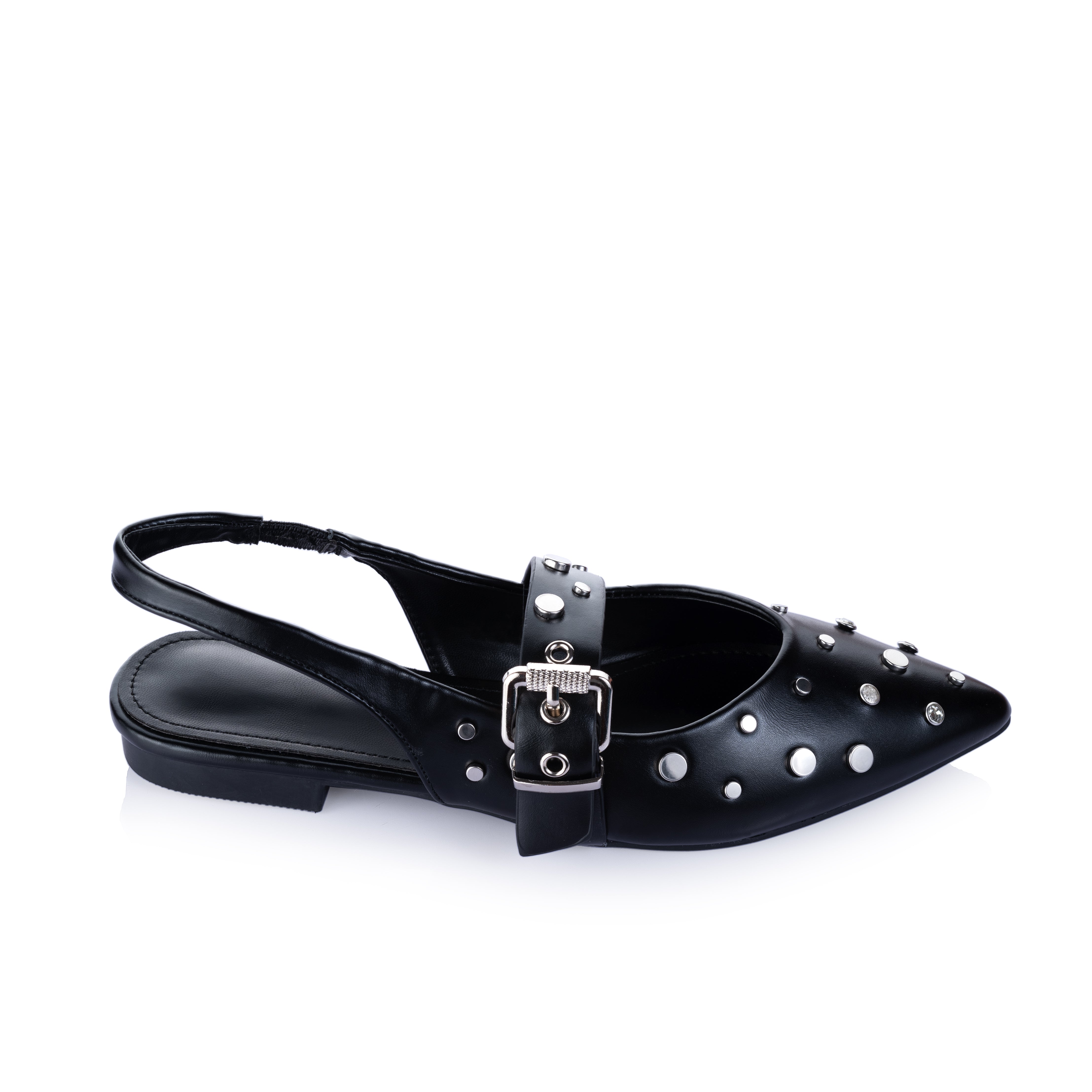 Studded Sling back Flats